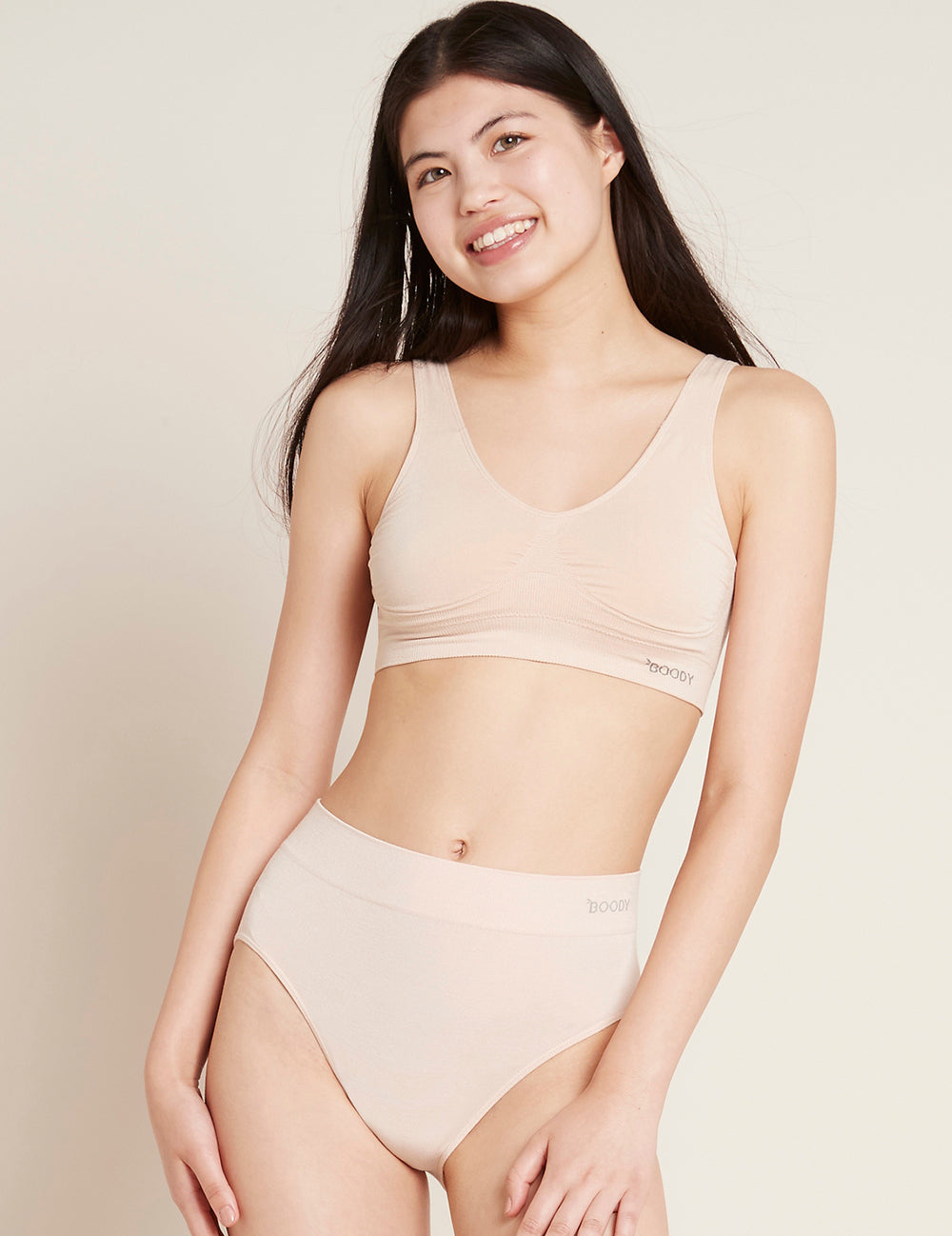 BOODY - Padded Shaper Crop Rintaliivi Toppi