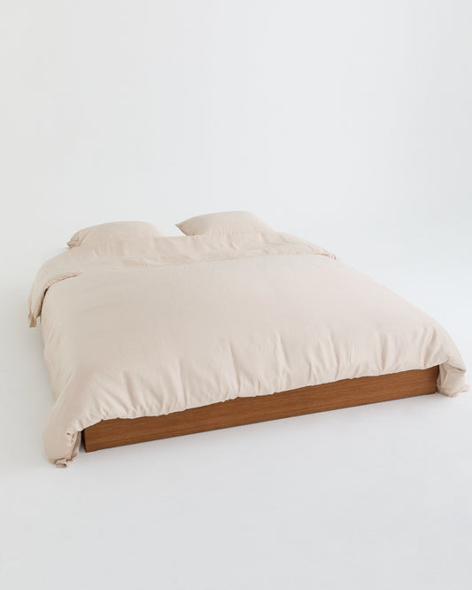 MOVESGOOD - Bamboo Bed Set Double 240 X 210 cm